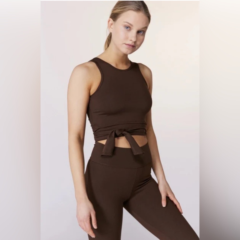LIVE THE PROCESS Ballet Top in Dark Brown
